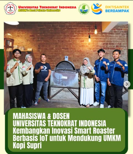 Students and Lecturers at Indonesia Teknokrat University Develop IoT-Based Smart Roaster Innovation to Support Kopi Supri
